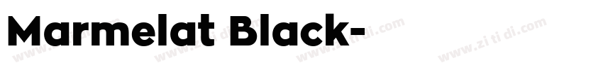 Marmelat Black字体转换